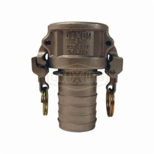 Dixon® RC150EZNO EZ Boss-Lock™ Type-C Cam and Groove Notched Coupler, 1-1/2 in Nominal, Female Coupler x Hose Shank End Style