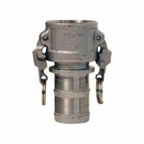 Dixon® RC300EZPF EZ Boss-Lock™ Type-C Cam and Groove Coupler, 3 in Nominal, Female Coupler x Hose Shank End Style, 316 Stainless Steel, Domestic