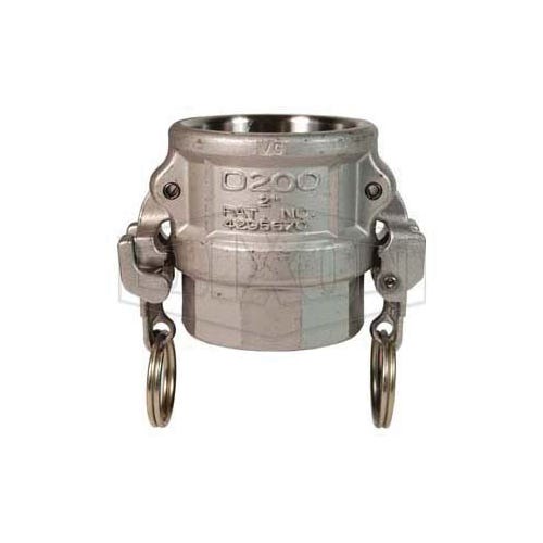 Dixon® RD400EZ EZ Boss-Lock™ Type D Cam and Groove Coupler, 4 in Nominal, Female Coupler x FNPT End Style, 316 Stainless Steel