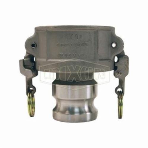 Dixon® RDA4030EZ EZ Boss-Lock™ Type DA Cam and Groove Reducing Coupler, 3 x 4 in Nominal, Coupler x Adapter End Style, 316 Stainless Steel, Domestic