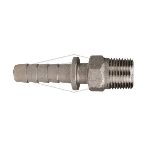 Dixon® RMS1 Boss™ Stem, 1/2 in, MNPT x Hose Shank, 316 Stainless Steel