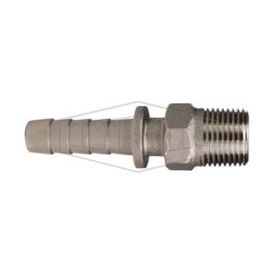 Dixon® RMS1 Boss™ Stem, 1/2 in, MNPT x Hose Shank, 316 Stainless Steel