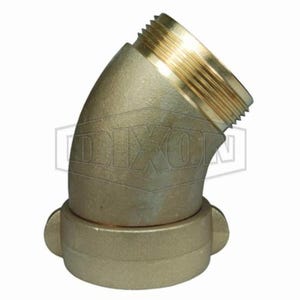 Dixon® RSE90250F Angle and Suction Elbow, 2-1/2 in Nominal, Female NH NST x Male NH NST End Style, Brass, Domestic