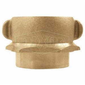 Dixon® RSF25F15T Rocker Lug Adapter, 1-1/2 x 2-1/2 in, FNPT x NST (NH) Swivel, Brass, Domestic