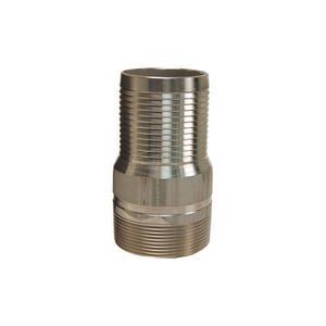 Dixon® RST40 King™ Combination Nipple, 4 in Nominal, Hose x MNPT End Style, 316 Stainless Steel
