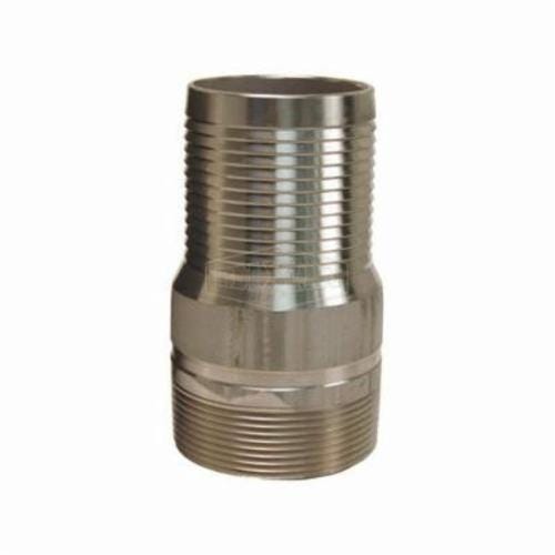 Dixon® RST50 King™ No Knurl Combination Nipple, 5 in, Hose Shank x MNPT, 316 Stainless Steel, Domestic