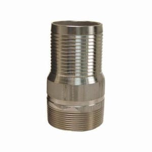 Dixon® RST50 King™ No Knurl Combination Nipple, 5 in, Hose Shank x MNPT, 316 Stainless Steel, Domestic