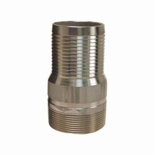 Dixon® RST80 King™ No Knurl Combination Nipple, 8 in, Hose Shank x MNPT, 316 Stainless Steel, Domestic