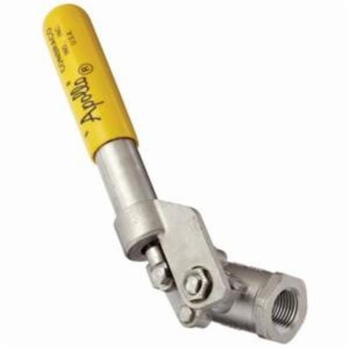 Dixon® SSBV50SR Deadman Ball Valve, 1/2 in Nominal, FNPT End Style, 316 Stainless Steel Body, Standard Port, PTFE Soft goods