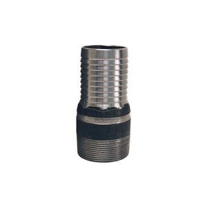 Dixon® ST10 King™ No Knurl Combination Nipple, 1 in x 3-1/2 in L Hose Shank x MNPT, Carbon Steel, Unplated