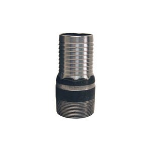 Dixon® ST15 King™ No Knurl Combination Nipple, 1-1/4 in x 3-15/16 in L Hose Shank x MNPT, Carbon Steel, Unplated, Domestic