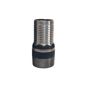 Dixon® ST20 King™ No Knurl Combination Nipple, 1-1/2 in x 4-5/32 in L Hose Shank x MNPT, Carbon Steel, Unplated