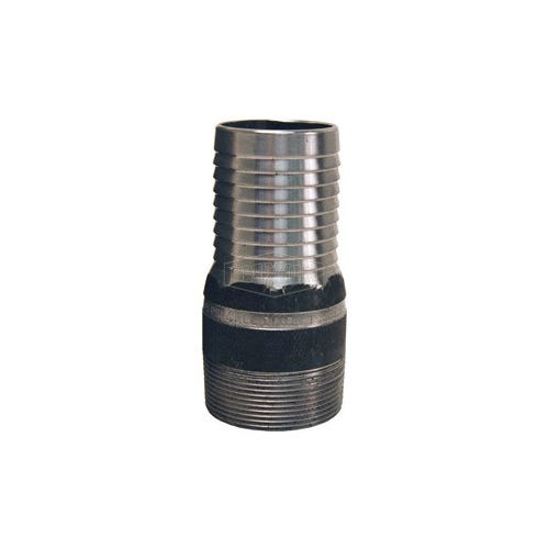 Dixon® ST25 King™ No Knurl Combination Nipple, 2 in x 4-11/16 in L Hose Shank x MNPT, Carbon Steel, Unplated