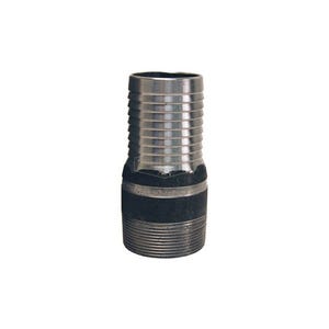 Dixon® ST25 King™ No Knurl Combination Nipple, 2 in x 4-11/16 in L Hose Shank x MNPT, Carbon Steel, Unplated