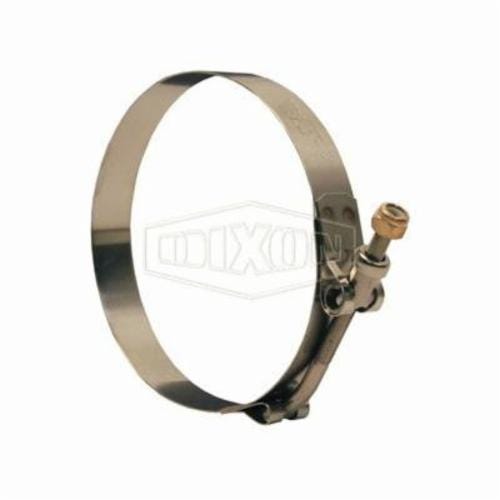Dixon® STBC1665L STBCL Long T-Bolt Clamp, 16.2 to 16.77 in Nominal, 0.025 in Thick, 300 Stainless Steel, Domestic