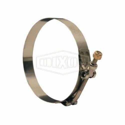 Dixon® STBC350L STBCL Long T-Bolt Clamp, 3.05 to 3.62 in Nominal, 0.025 in Thick, 300 Stainless Steel, Domestic