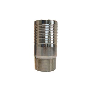 Dixon® STC3025 Jump Size King™ Combination Nipple, 2 x 2-1/2 in x 5-3/4 in L NPT x Hose Shank, Carbon Steel, Zinc Plated