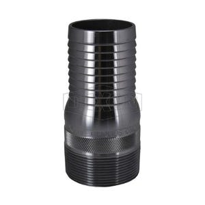 Dixon® STC35 King™ No Knurl Combination Nipple, 3 in Nominal, Hose Shank x MNPT End Style, Carbon Steel, Zinc Plated