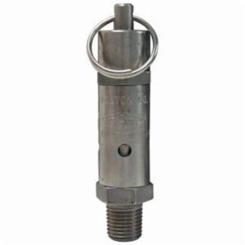 Dixon® SV125SS Standard Safety Pop-Off Valve, 1/4 in, MNPT, 112 scfm, Stainless Steel Body
