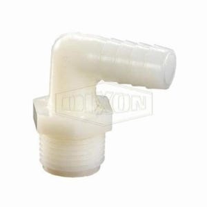 Dixon® TLS31 Tuff-Lite™ 90°  Hose Elbow, 1/8 x 3/8 in, MNPT x Hose Barb, Nylon, Domestic, 0.8125 in Barb Length