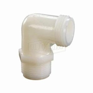 Dixon® TLT74 Tuff-Lite™ 90° Elbow, 1/2 in Nominal, Male Garden Hose Thread x MNPT End Style, Nylon, Domestic