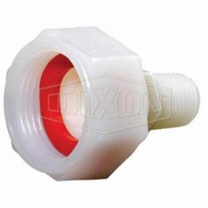 Dixon® TSA73 Tuff-Lite™ Swivel Nut Adapter, 3/8 x 3/4 in, MNPT x Female NPSM, Nylon, Domestic