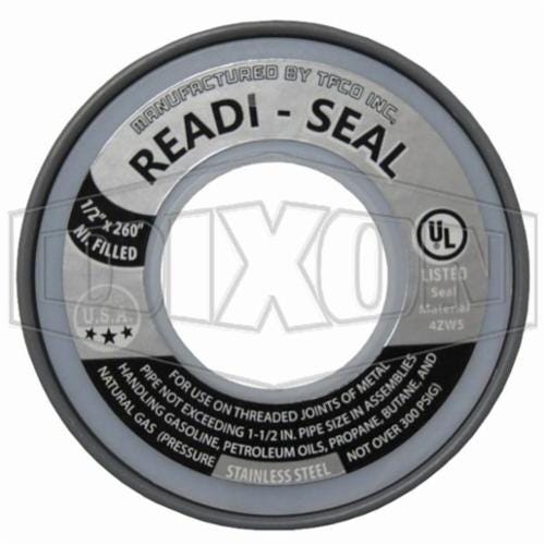 Dixon® TTA50SS Tape, 260 in L x 1/2 in W x 4 mil Thick, PTFE
