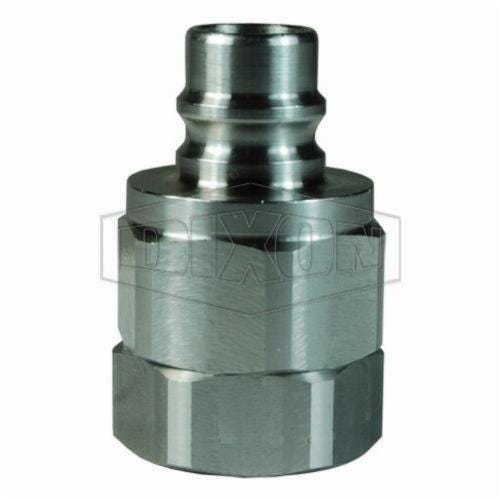 Snap-Tite by Dixon® V2F2-SS H/IH Interchange Valve Plug, 1/4-18 Nominal, FNPT, 316 Stainless Steel, Domestic