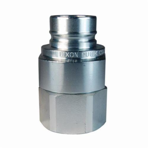 Dixon® V8F8-E V/Snap-Tite H/IH Unvalved Hydraulic Interchange Coupler, 1 in x 1-11-1/2 Nominal, Quick-Connect x FNPT, Steel