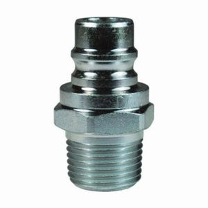 Dixon® V8M8-E V/Snap-Tite H/IH Unvalved Hydraulic Interchange Coupler, 1-1/2 in x 1-11-1/2 Nominal, Quick-Connect x MNPT, Steel