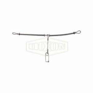 Dixon® WB1C King Cable™ Hose Cable with Safety Clip and Lanyard, 1/8 in, 20-1/4 in L, 200 psi, Carbon Steel, Domestic