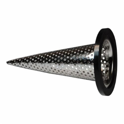 Dixon® WH300-A Round Hole Witches Hat Strainer, 3 in, 6-17/32 in OAL, 304 Stainless Steel