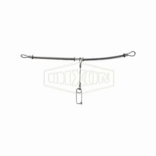 Dixon® WSR1C King Cable™ Hose Cable with Safety Clip and Lanyard, 1/8 in, 20-1/4 in L, 200 psi, Carbon Steel, Domestic