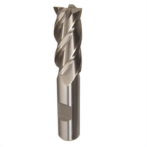 Drill America BRCF330 Non-Center Cutting Single End Square End Mill, 11/16 in dia Cutter, 1-5/8 in Length of Cut, 4 Flutes, 5/8 in dia Shank