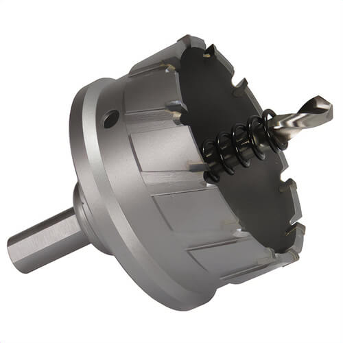 Drill America CTH1500 Long Hole Cutter, 1-1/2 in dia, 1 in D Cutting, Carbide Cutting Edge