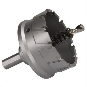 Drill America CTH1500 Long Hole Cutter, 1-1/2 in dia, 1 in D Cutting, Carbide Cutting Edge