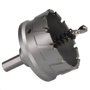 Drill America CTH4000 CTH Long Hole Cutter, 4 in dia, 1 in D Cutting, Carbide Cutting Edge