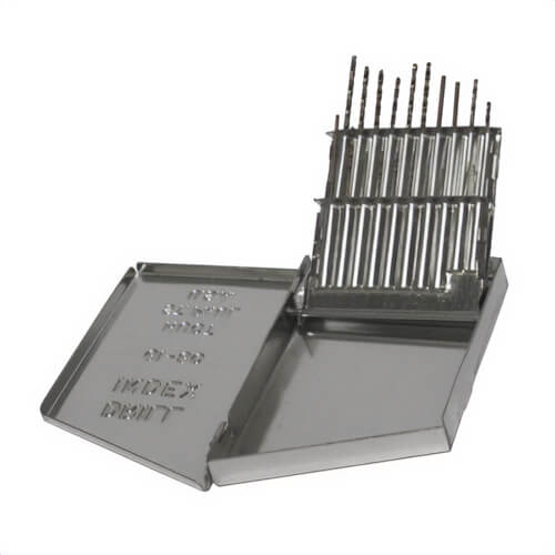 Drill America D/A20J-CO-SET 2-Flute Heavy Duty Premium Jobber Length Drill Set, #61 Min and #80 Max Drill Bit, 20 pc