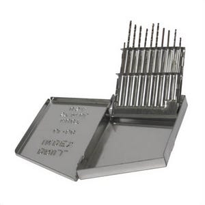 Drill America D/A20J-CO-SET 2-Flute Heavy Duty Premium Jobber Length Drill Set, #61 Min and #80 Max Drill Bit, 20 pc