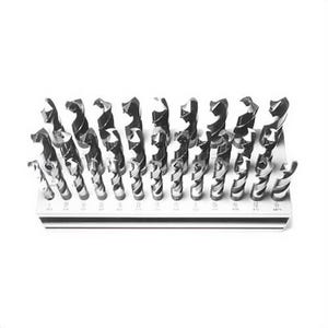 Drill America D/A833SD-SET 2-Flute Premium Grade Reduced Shank Drill Set, 1/2 in Min Drill Bit, 1 in Max Drill Bit, 118° Drill Point Angle, 33 pc