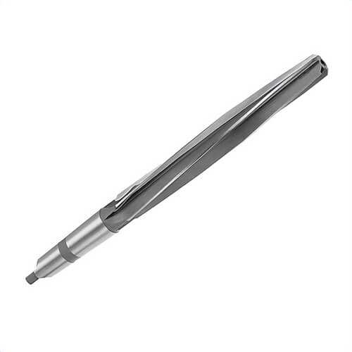 Qualtech DWRRB5/8 Bridge Reamer, Imperial, 5/8 in dia x 10 in L, #2 Morse Taper dia Tapered Shank, Spiral Flute