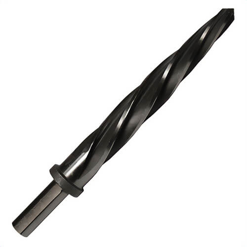 Qualtech DWRRBSS3/4 Bridge Reamer, Imperial, 3/4 in dia x 6-7/8 in L, 1/2 in dia Round Shank, Straight Flute