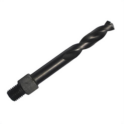 Drill America TSD33L Long Type D Heavy Duty Threaded Shank Drill, #33 Drill - Wire, 0.113 in Drill - Decimal Inch, 1/4-28 Shank, M42 HSS-Co 8