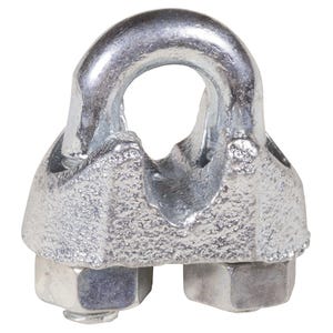 3/8 in Drop Forged Wire Rope Clip, Galvanized (Min 2 Required)