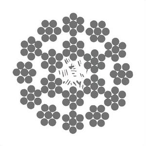 HSI® 9/16 in, Dyform®-18 HSLR Rotation-Resistant Wire Rope, 18x7, Made in USA, Per Foot