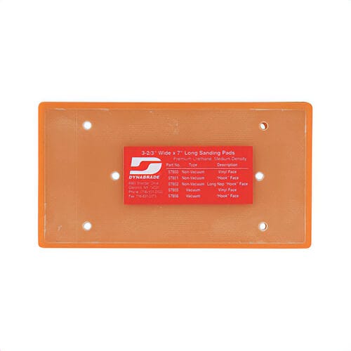 Dynabrade® 57852 Non-Vacuum Disc Backing Pad with (4) Screws, 7 in L x 3-2/3 in W, Hook Attachment