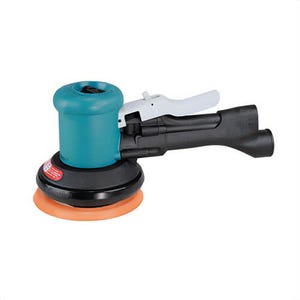 Dynabrade® DynaLocke® 58431 Self-Generated Vacuum Dual Action Sander, 5 in Round Pad, 23 scfm Air Flow, 90 psi, Hook and Loop Pad Grip Method