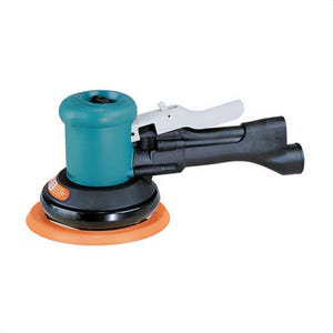 Dynabrade® DynaLocke® 58435 Non-Vacuum Dual Action Sander, 6 in Round Pad, 23 scfm Air Flow, 90 psi, Hook and Loop Pad Grip Method