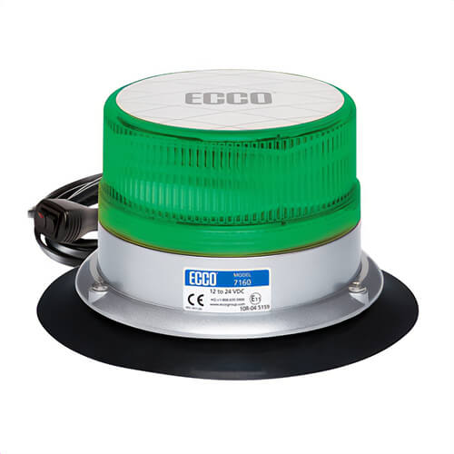 Ecco® 7160G-VM LED Beacon: Reflex, 12 to 24 VDC, 15 Flash
