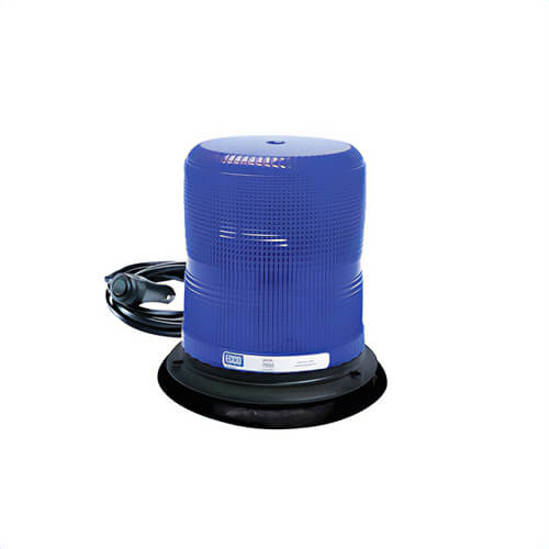 ECCO® Pulse II® 7950B-VM 7945 360° Medium Profile Strobe Beacon, Blue, LED Lamp, 12 to 48 VDC, 16 W, 1.3 A, Vacuum Magnet Mount